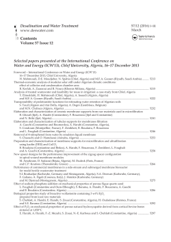 Contents - deswater