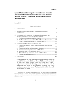 Essential Powers and Procedures