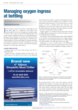 Managing oxygen ingress at bottling