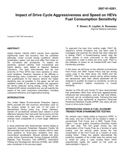 Impact of Drive Cycle Aggressiveness and Speed on HEVs Fuel