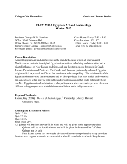 Egyptian Art and Archaeology