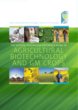 agricultural biotechnology and gm crops