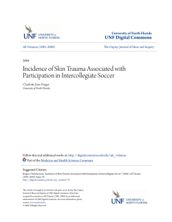 Incidence of Skin Trauma Associated with Participation in