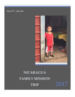 nicaragua family mission trip