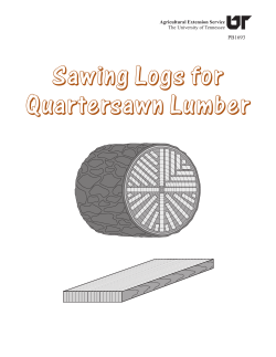 Sawing Logs for Quartersawn Lumber