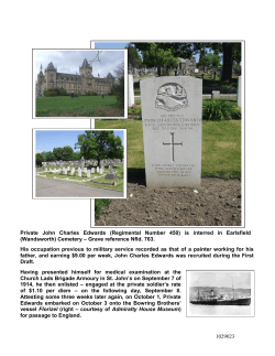 1029023 Private John Charles Edwards (Regimental Number 450