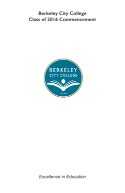 Berkeley City College Class of 2016 Commencement