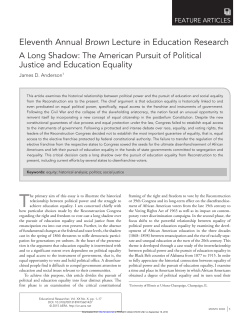 Eleventh Annual Brown Lecture in Education Research
