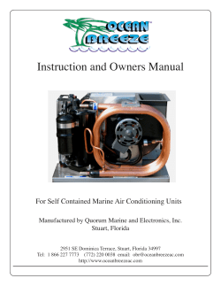 Instruction and Owners Manual