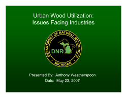 Urban Wood Utilization: Issues Facing Industries