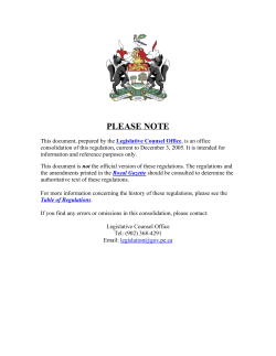 Slaughter House Regulations