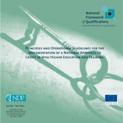 Principles and Operational Guidelines for the Implementation