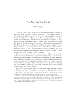The myth of the mind - Create and Use Your home.uchicago.edu