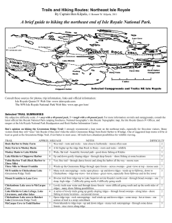 A brief guide to hiking the northeast end of Isle