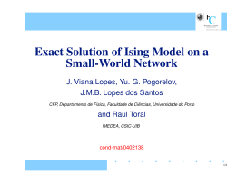 Exact Solution of Ising Model on a Small
