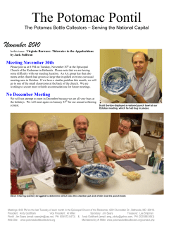 November 2010 - Potomac Bottle Collectors