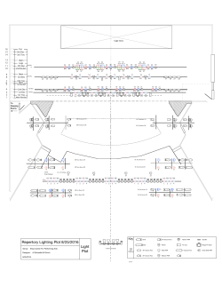 Repertory Lighting Plot 8/25/2016 Light Plot