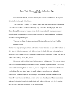 Fancy White Columns and Yellow Carbon Copy