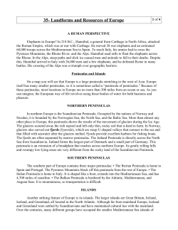 35- Landforms and Resources of Europe