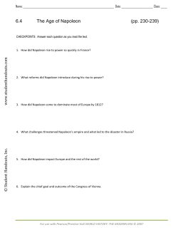6.4 The Age of Napoleon (pp. 230-239)