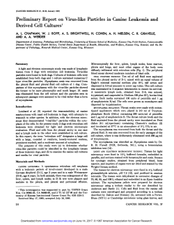 Preliminary Report on Virus-like Particles in