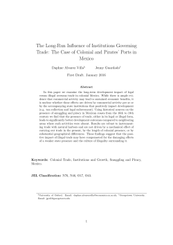 The Long-Run Influence of Institutions Governing Trade