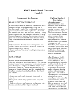 MARE Sandy Beach Curricula Grade 2