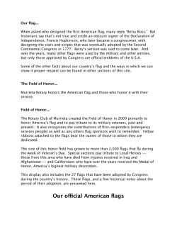 Our official American flags