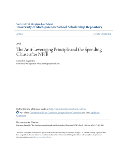 Anti-Leveraging Principle - University of Michigan Law School