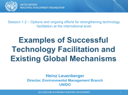 Examples of Successful Technology Facilitation and Existing Global