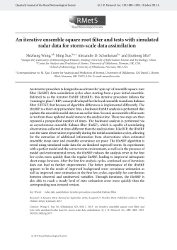 An iterative ensemble square root filter and tests
