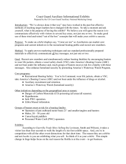 Coast Guard Auxiliary Informational Exhibits
