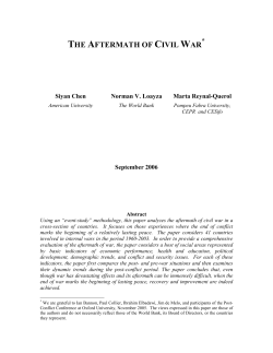 the aftermath of civil war