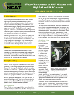 Effect of Rejuvenator on HMA Mixtures with High
