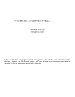 fundamentalism and economics in the us