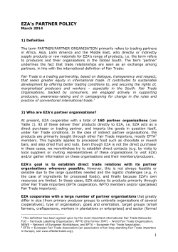 EZA`s PARTNER POLICY