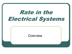 Rate in the Electrical System