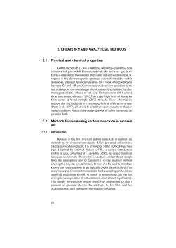 2. CHEMISTRY AND ANALYTICAL METHODS 2.1 Physical and