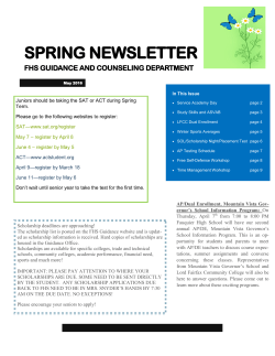 spring newsletter - Fauquier County Public Schools