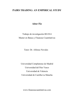 Pairs Trading: An Empirical Study