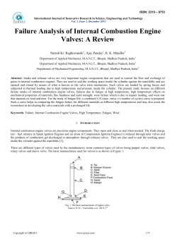 Failure Analysis of Internal Combustion Engine Valves: A