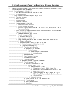 Outline Descendant Report