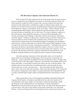 The Ravenna Company and American Mural Art