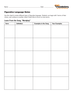 Figurative Language Notes