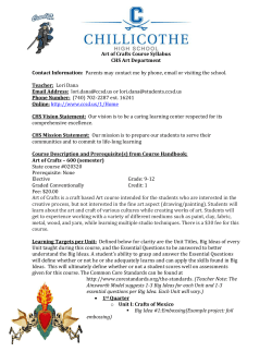 Art of Crafts - Chillicothe City Schools