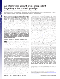 An interference account of cue-independent forgetting in the no