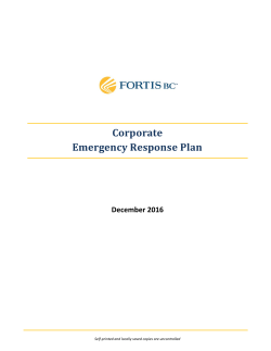 Corporate Emergency Response Plan