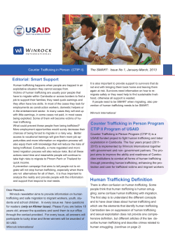 Human Trafficking Definition