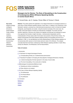 Print this article - Forum Qualitative Sozialforschung / Forum