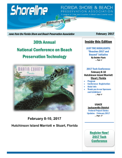 February 2017 - Florida Shore and Beach Preservation Association